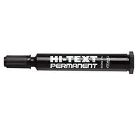 Hi-Text 830 Permanent confezione 12 marcatori punta scalpello grossa colore nero inchiostro permanente