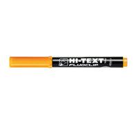 Hi-Text Evidenziatore FLUOCLIP 7000, punta scalpello - Confezione 12 pezzi in colore Arancio fluo