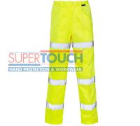 Hi Vis 3 Fascia Policotone Pantaloni da Uomo Alto Viz Rail, Traffic Safety Work
