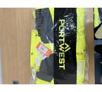 Hi Vis Bomber Classico Giacca Uomo Impermeabile Sicurezza Abbigliamento Cappotto
