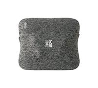 Hi5 Bravo Shiatsu - Cuscino massaggiante con funzione termica, spegnimento automatico, lavabile, per spalle, collo, schiena e gambe, grigio scuro