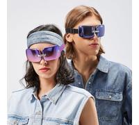 Hi5 E10 Mini massaggiatore per occhi, massaggiatore per la testa, con compressione termica contro gli occhi secchi, occhiaie, viola