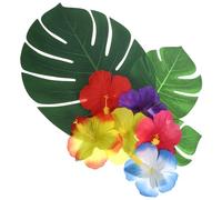HIAKDOFT 1 Set Decorativo per Hawaii Foglie Feste e Celebrazioni per Trasformare La Tua Tavola Un Paradiso per Feste e Fotografie