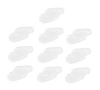 HIAKDOFT 10 Paia Naselli in Silicone Morbido Antiscivolo Cuscinetti Nasali Trasparenti per e Sole Aumentano Altezza e Comfort Adatti Quasi Tutti i Modelli