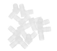 HIAKDOFT 10 Pezzi Connettori per Acquario Gradi in Plastica PP Gomito Rigido per da Accessori per Filtrazione e Giunzione Serbatoio Pesci