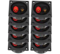 HIAKDOFT 10 pezzi Terminale Altoparlante Box in Metallo e Abs Connettore Wire per Casse Audio Auto e Subwoofer Facile Installazione per Progetti DIY