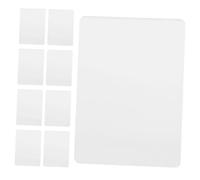 HIAKDOFT 100 Fogli Laminazione Termica Trasparenti PVC Pellicole Protettive Foto Pouches per Plastificatrice Documenti Carte Id Patenti Business Card