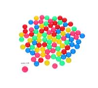 HIAKDOFT 100 Pezzi Palline Plastica Colorate per Stem Montessori Ordinamento e Materiale Didattico Prescolare Leggero e Durevole