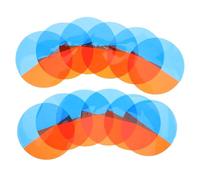 HIAKDOFT 12 Fogli Filtro Luce Gel Adesivi 66 MM per Illuminazione D’Atmosfera Pellicola Colorata per Lampade a Sospensione e Faretti Diffusore Luce per Effetti Scenografici e Ambienti