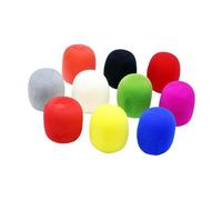 HIAKDOFT 12 pezzi Coperture Microfono in Schiuma Colorate Assortite Protezione Antivento per Microfoni Standard per Ktv Conferenze e Spettacoli Accessorio Sostitutivo Usa e Colore Casuale