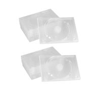 HIAKDOFT 12 pezzi Custodie Trasparenti per CD Dvd Scatole Organizer per Conservazione e Trasporto Combinato Doppie Singole per Collezionisti e Appassionati di Film e Musica