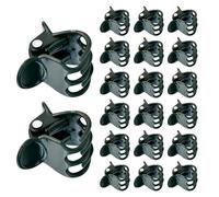 HIAKDOFT 120 Pezzi 120 Clip di Supporto per Piante da Giardino Nere Opache, Clip di Fissaggio per Orchidee e Pomodori, Strumento per Cura di Piante Rampicanti e Bonsai, Accessori per