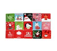 HIAKDOFT 15 Pezzi Biglietti di Auguri Natalizi Eleganti per Natale e Feste | Set Pronto da Inviare, Disegni Assortiti, Uso come Invito, per Famiglia e Ospiti di Festa Stile Casuale