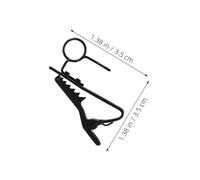 HIAKDOFT 15 Pezzi Clip Microfono Lavalier Metallo Resistenti con Presa Forte Regolabile Angolo per Vlogging Interviste e Public Speaking Compatibile con Vari Modelli