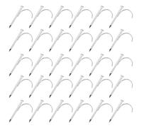 HIAKDOFT 150 Pezzi Chiodi a Gancio in Acciaio per Tubi da 32 Mm 150 Pezzi Elemento di Fissaggio Resistente per Supporto Tubi Idraulici e Fascette a Parete per Impieghi Gravosi Fissaggio