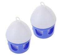 HIAKDOFT 2 Abbeveratoio Portatile per Uccelli da Contenitore per Piccioni e Facile da con Misuratore Adatto per Allevamenti e