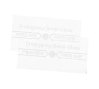 HIAKDOFT 2 Copertura in Vetro Resistente alle Alte Temperature per Interruttore Allarme Antincendio Marcature Chiare per Emergenze Sostituzione Manuale Trasparente per Scenari di Sicurezza