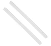 HIAKDOFT 2 Pezzi Binario per Cassetti Scorrevoli in Plastica Bianca | Guida Plastica, Binari per Estraibili, Accessori Cucina, per Cassetto Estraibile Plastica, Uso Domestico
