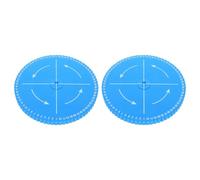 HIAKDOFT 2 Pezzi Dischi Kumihimo Rotondi Utensile Intreccio Corda per Braccialetti Fatti Mano Kit Leggero e Portatile per Trecce Precise e Creative Materiale Durevole Compatibile con Vari