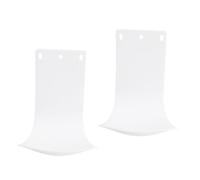 HIAKDOFT 2 Pezzi Dispenser Muro con Vassoio Antigoccia Erogatore Automatico da Parete in ABS Bianco e Resistente per Bagno Cucina e Locali Pubblici