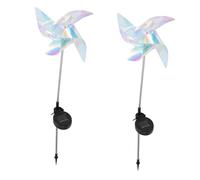 HIAKDOFT 2 pezzi Lampade da Giardino con Girandola LED Illuminazione Paesaggistica per Esterni Impermeabili e Automatiche per Vialetti Cortili e Parchi