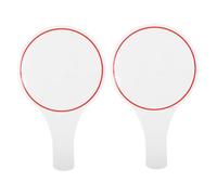 HIAKDOFT 2 pezzi Lavagna Cancellabile Secco Singola Paletta Risposte Portatile per Voto e Punteggio Lavagna Bianca Riutilizzabile per Giochi e Eventi Sportivi