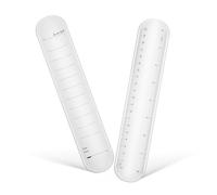 HIAKDOFT 2 Pezzi Memo Slap in Silicone Polsino Riutilizzabile con Superficie Cancellabile e Righello Integrato e Confortevole per Note e To Do