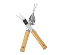 HIAKDOFT 2 pezzi Sarchiatore Erbacce Estirpatore Resistente e Compatto per Giardinaggio e Strumento Manuale Antiruggine e Facile da Usare