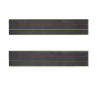 HIAKDOFT 2 Pezzi Strisce Magnetiche Lavagna Bianca Riutilizzabili Cancellabili per Scrittura con Quattro Linee e Tre Magneti Didattici per Scuola Casa e Ufficio