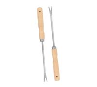 HIAKDOFT 2 pezzi Strumento Estirpatore Erbacce con Legno Utensile Manuale per Rimozione Erbacce e Pulizia Leggero e Pratico per Giardinaggio e Trapianto