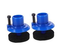 HIAKDOFT 2 pezzi Supporto Piatti Hi-hat per Batteria con Cuscinetto Clutch Pad Blu Interno Accessori Professionali per Parti Drum Facile Installazione e Stabilità per Jazz e Performance