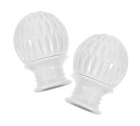 HIAKDOFT 2 Pezzi Terminali per Bastoni Tende in Materiale Resistente Testa Nido d Bianca Accessori Decorativi per Aste Tende Romane Facili da Installare e Smontare Finitura per Decorazione