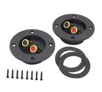 HIAKDOFT 2 pezzi Terminali per Casse Audio Auto e Casa Connettori in Lega di Zinco e Abs Terminale Pressione Vie per Collegamento Rapido Subwoofer e Altoparlanti