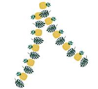 HIAKDOFT 2 set Ghirlande Tropicali Ananas e Foglie Decorazioni per Feste Hawaiane Compleanni e Tema Addobbi Tropicali e Giardino