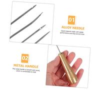 HIAKDOFT 2 Set Punteruoli per Cucito Scarpe e Pelletteria Kit Attrezzi Calzolaio con Aghi Sostituibili Strumenti Resistenti e Facili da Usare per Riparazione Scarpe e Lavori Manuali