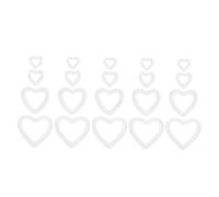 HIAKDOFT 20 Pezzi Cuori di Schiuma Non Finiti per Decorazioni Fai da Te Ghirlande a Forma di Cuore Leggere e Resistenti per Matrimoni e Festa degli Innamorati Accessori