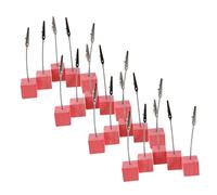HIAKDOFT 20 Pezzi Portatovaglioli in Legno con Clip in Metallo Supporto per Numeri da Tavolo e Carte Memo per Matrimonio Decorazioni per Festa e Organizer per Ufficio