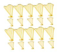 HIAKDOFT 20pezzi Pendenti Arpa Lyra Vintage Per Charm Collection Di Note Musicali Per Bracciali e Collane Accessori Creativi Per Amanti Della Musica e Decorazioni Artistiche
