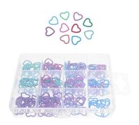 HIAKDOFT 240 Pezzi Segnapunti Uncinetto Metallo Forma di Cuore Marcatori Resistenti e Leggeri per Lavori Maglia Te Accessori Uncinetto Pratici e Rimovibili per Progetti Artigianali