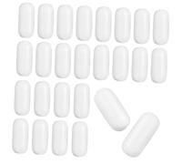 HIAKDOFT 25 pezzi Barre Magnetiche Agitatore Ptfe Bianco Asta Mescolatrice per Laboratorio Biologia Resistente Alte Temperature Inerte Chimicamente per e Tinture