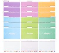 HIAKDOFT 25 pezzi Carte Ricette Cucina con Divisori Colorati Casuali Schede Ricettario Pratiche e Portatili per Scrivere Metodi di Cottura e Appunti di Cucina Colore Casuale Colore Casuale