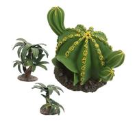 HIAKDOFT 3 Pezzi di Cactus Simulato Piccoli Alberi per L'artigianato Albero del Paesaggio Mestiere Dell'albero Albero Giocattolo Albero Alberi Artigianali Verde Plastica