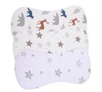 HIAKDOFT 3 pezzi Panni Rigurgito in Cotone Morbido per Ragazzo Ragazza Assorbenti e Traspiranti Salviette Ruttino Delicate e Riutilizzabili per Proteggere Vestiti e Sensibile