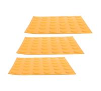 HIAKDOFT 3 Pezzi Piastrelle Pavimentali PVC per Percorsi Tattili Antiscivolo Copertura Mattoni per Marciapiedi e Percorsi Ciechi Resistenti Intemperie e Usura Facili Installare