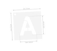 HIAKDOFT 36 Pezzi Stencil Lettere e Numeri Riutilizzabili in Pet da Resistenti e Facili da Pulire per Pittura su Lavagna Legno Tessuto e Progetti Creativi DIY