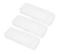 HIAKDOFT 3pezzi Scatola Trasparente in Plastica Robusta Organizer Portatile Per Viaggio e Hotel Custodia Multiuso Per Lama Manuale e Accessori Grooming