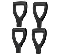 HIAKDOFT 4 pezzi Manici per Scopa Neve in Plastica con Impugnatura D Parti di Ricambio Resistenti e Facili da Montare Manici per Scopa da Neve Neri per Uso Esterno e Giardinaggio