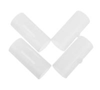 HIAKDOFT 4 Pezzi Manicotto Antiscivolo per Tubo Supporto Doccia in Plastica 25mm, Inserto di Ricambio per Supporto Soffione Doccia, Set da 4 Pezzi per Riparazione e Tenuta