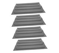 HIAKDOFT 4fogli Mattonelle Adesive Pvc Pratiche Piastrelle Multifunzionali Per Marciapiedi e Percorsi Esterni Antiscivolo Resistenti Per Giardino e Strade