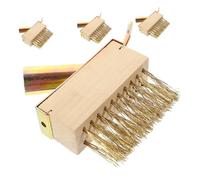 HIAKDOFT 4pezzi Spazzola per Diserbo in d Acciaio Attrezzo per Estrarre Muschio Ed Erbacce per Spazi Ristretti e Fessure Utilizzabile in Giardini Patii e Terreni Agricoli e Multifunzionale